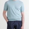 Knitted Cotton T-Shirt - FR Knitted Cotton T-Shirt - FR