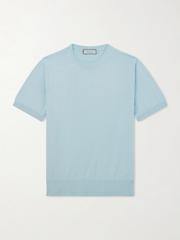 Knitted Cotton T-Shirt Knitted Cotton T-Shirt