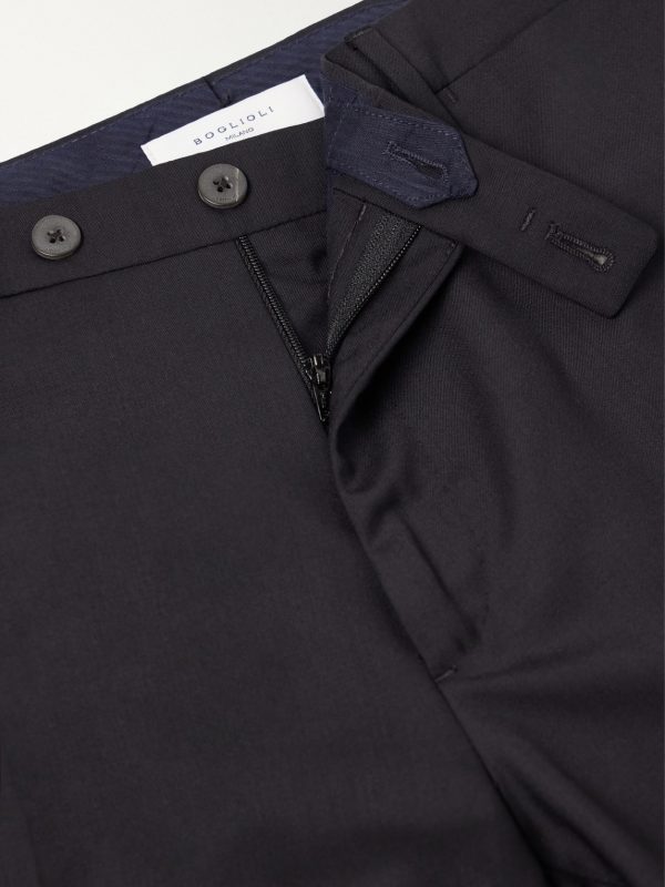 Straight-Leg Wool Suit Trousers - E1 Straight-Leg Wool Suit Trousers - E1