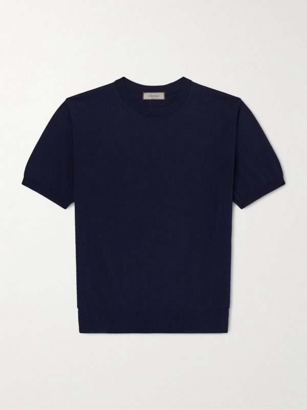 Knitted Cotton T-Shirt Knitted Cotton T-Shirt