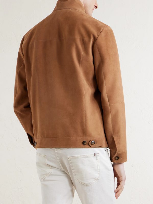 Suede Harrington Jacket - BK Suede Harrington Jacket - BK