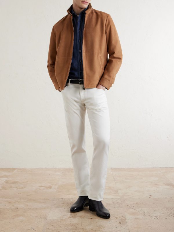 Suede Harrington Jacket - OU Suede Harrington Jacket - OU