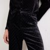 Straight-Leg Logo-Devoré Velvet Trousers - CU Straight-Leg Logo-Devoré Velvet Trousers - CU