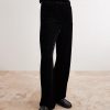 Straight-Leg Logo-Devoré Velvet Trousers - FR Straight-Leg Logo-Devoré Velvet Trousers - FR