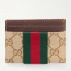Leather-Trimmed Monogrammed Canvas Cardholder - BK Leather-Trimmed Monogrammed Canvas Cardholder - BK