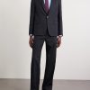 Slim-Fit Logo-Jacquard Woven Blazer - OU Slim-Fit Logo-Jacquard Woven Blazer - OU