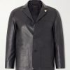 Embellished Leather Blazer Embellished Leather Blazer