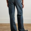 Straight-Leg Logo-Jacquard Jeans - BK Straight-Leg Logo-Jacquard Jeans - BK