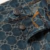 Straight-Leg Logo-Jacquard Jeans - E1 Straight-Leg Logo-Jacquard Jeans - E1