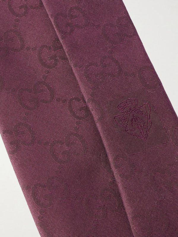 7cm Logo-Jacquard Cotton and Silk-Blend Twill Tie - CU 7cm Logo-Jacquard Cotton and Silk-Blend Twill Tie - CU