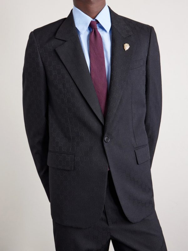 7cm Logo-Jacquard Cotton and Silk-Blend Twill Tie - FR 7cm Logo-Jacquard Cotton and Silk-Blend Twill Tie - FR