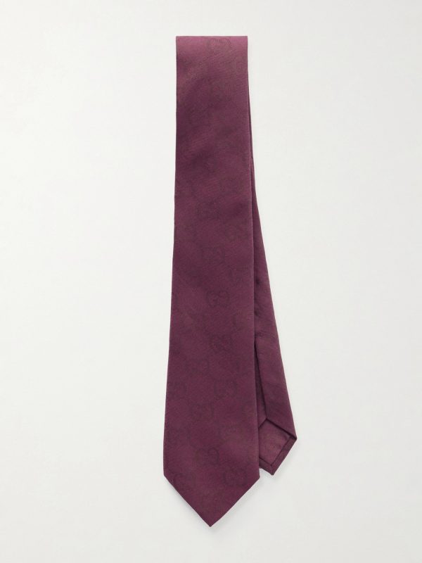 7cm Logo-Jacquard Cotton and Silk-Blend Twill Tie 7cm Logo-Jacquard Cotton and Silk-Blend Twill Tie
