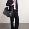 Brera Large Webbing-Trimmed Full-Grain Leather Messenger Bag - OU