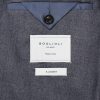 Double-Breasted Herringbone Virgin Wool Suit Jacket - E2