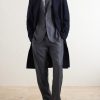 Double-Breasted Herringbone Virgin Wool Suit Jacket - OU