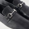 Collapsible-Heel Horsebit-Embellished Leather Loafers - CU