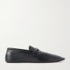 Collapsible-Heel Horsebit-Embellished Leather Loafers