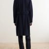Double-Breasted Virgin Wool and Cashmere-Blend Twill Coat - BK Double-Breasted Virgin Wool and Cashmere-Blend Twill Coat - BK