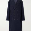 Double-Breasted Virgin Wool and Cashmere-Blend Twill Coat Double-Breasted Virgin Wool and Cashmere-Blend Twill Coat