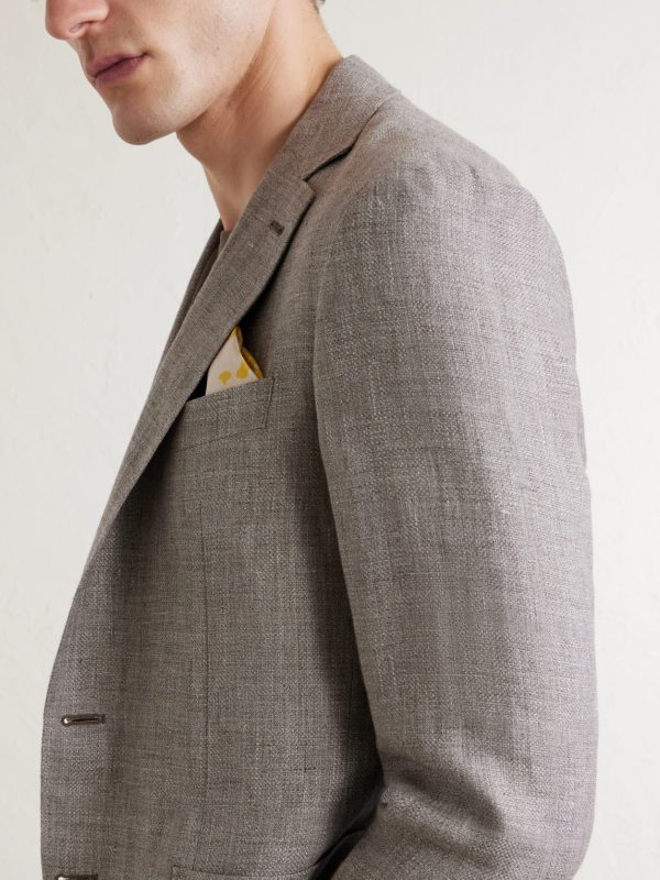 Kei Linen and Wool-Blend Blazer - CU Kei Linen and Wool-Blend Blazer - CU