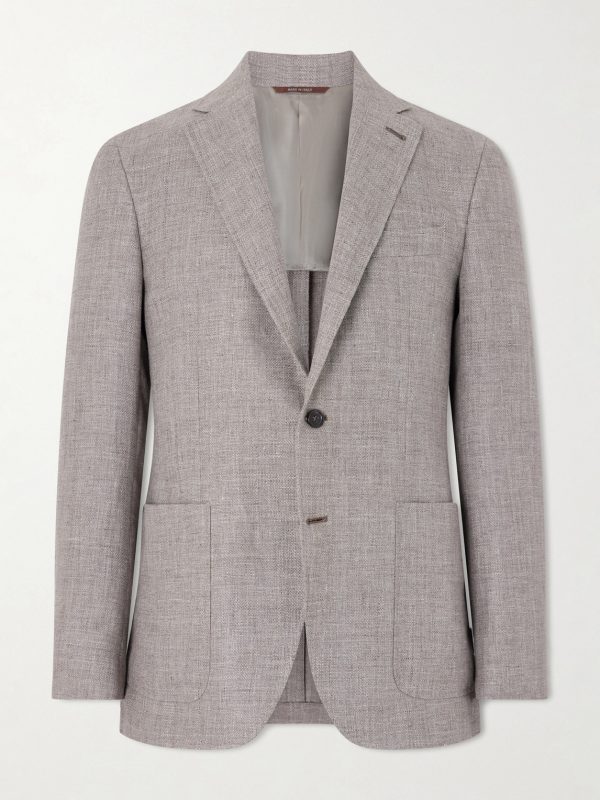 Kei Linen and Wool-Blend Blazer Kei Linen and Wool-Blend Blazer