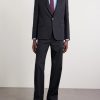 Straight-Leg Logo-Jacquard Twill Trousers - OU Straight-Leg Logo-Jacquard Twill Trousers - OU