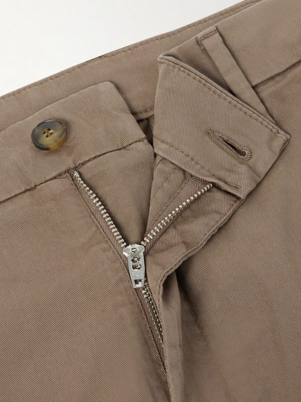 Straight-Leg Stretch Cotton-Blend Gabardine Shorts - CU Straight-Leg Stretch Cotton-Blend Gabardine Shorts - CU