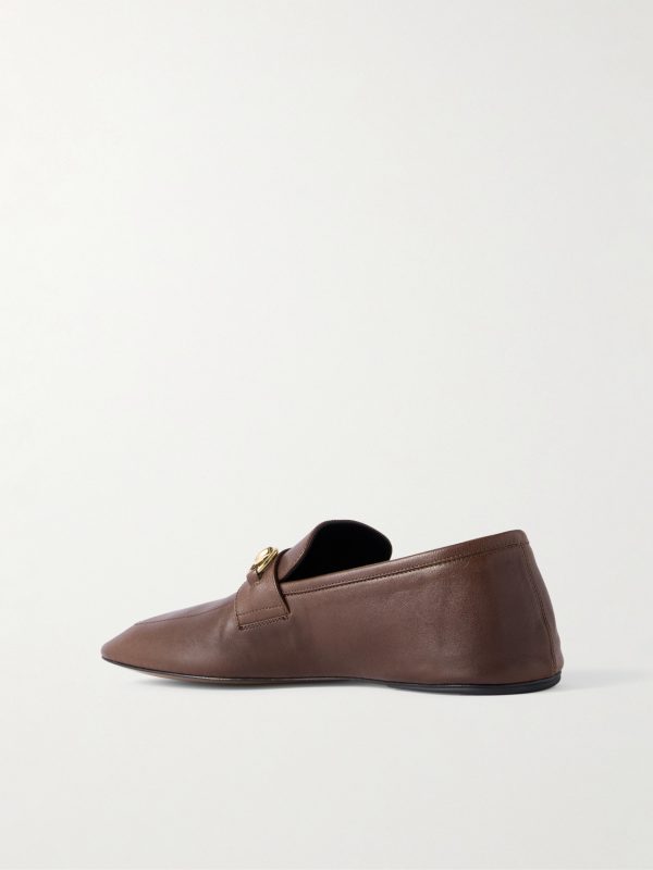 Edgar Horsebit-Embellished Leather Loafers - BK