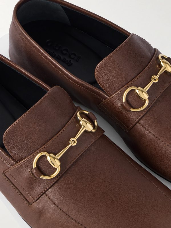 Edgar Horsebit-Embellished Leather Loafers - CU