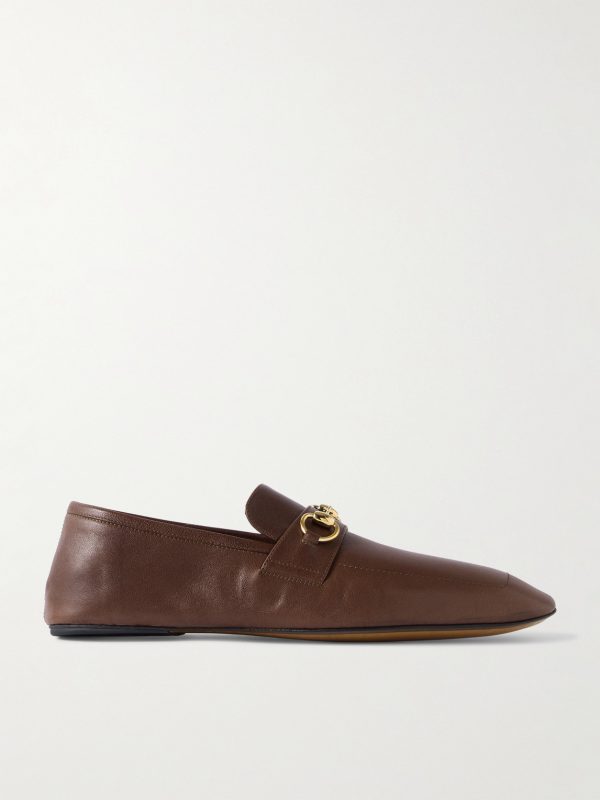 Edgar Horsebit-Embellished Leather Loafers