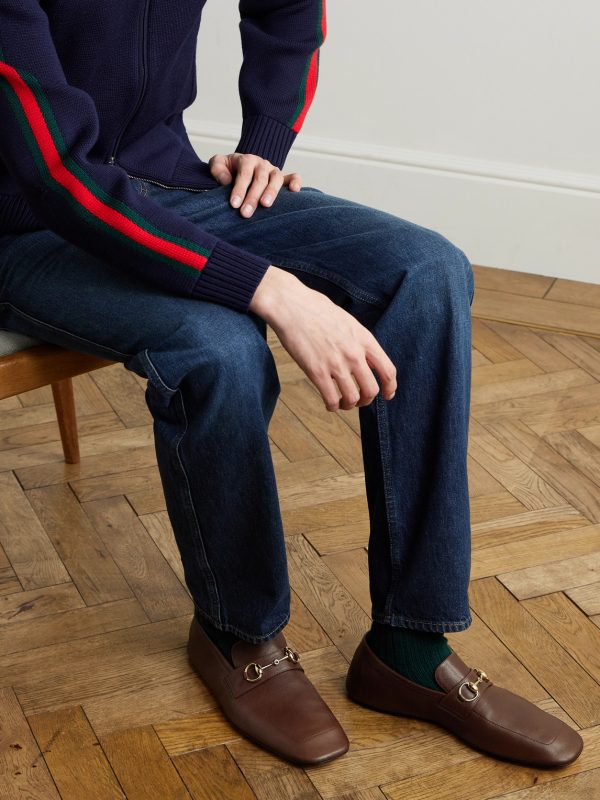 Edgar Horsebit-Embellished Leather Loafers - OU