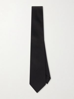 7cm Logo-Jacquard Cotton and Silk-Blend Twill Tie 7cm Logo-Jacquard Cotton and Silk-Blend Twill Tie