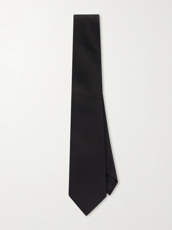 7cm Logo-Jacquard Cotton and Silk-Blend Twill Tie