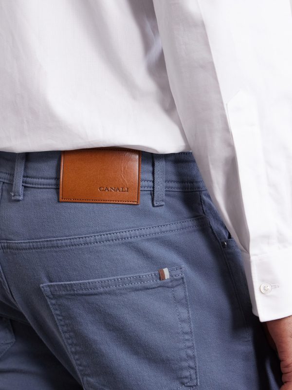 Straight-Leg Garment-Dyed Stretch Jeans - CU