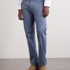 Straight-Leg Garment-Dyed Stretch Jeans - FR