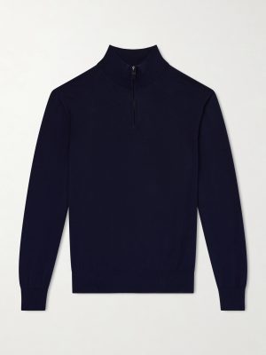 Cotton Half-Zip Sweater
