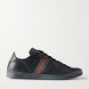 Coda Webbing-Trimmed Leather Sneakers Coda Webbing-Trimmed Leather Sneakers