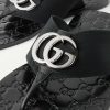 Riviera Logo-Embellished Leather and Elastic Flip Flops - CU