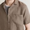Camp-Collar Linen Shirt - CU Camp-Collar Linen Shirt - CU