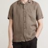 Camp-Collar Linen Shirt - FR Camp-Collar Linen Shirt - FR