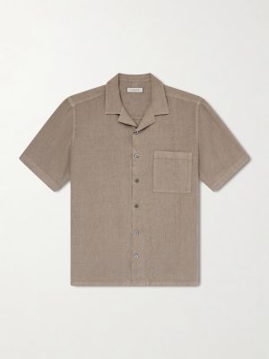 Camp-Collar Linen Shirt Camp-Collar Linen Shirt