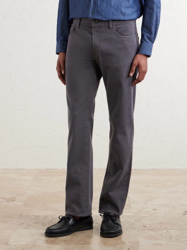 Straight-Leg Garment-Dyed Jeans - FR Straight-Leg Garment-Dyed Jeans - FR