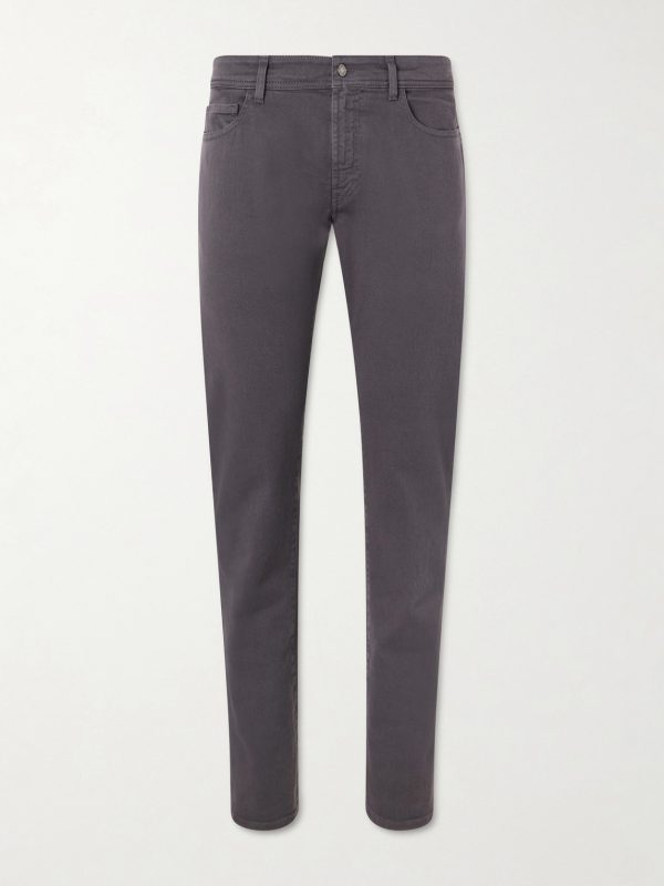 Straight-Leg Garment-Dyed Jeans Straight-Leg Garment-Dyed Jeans