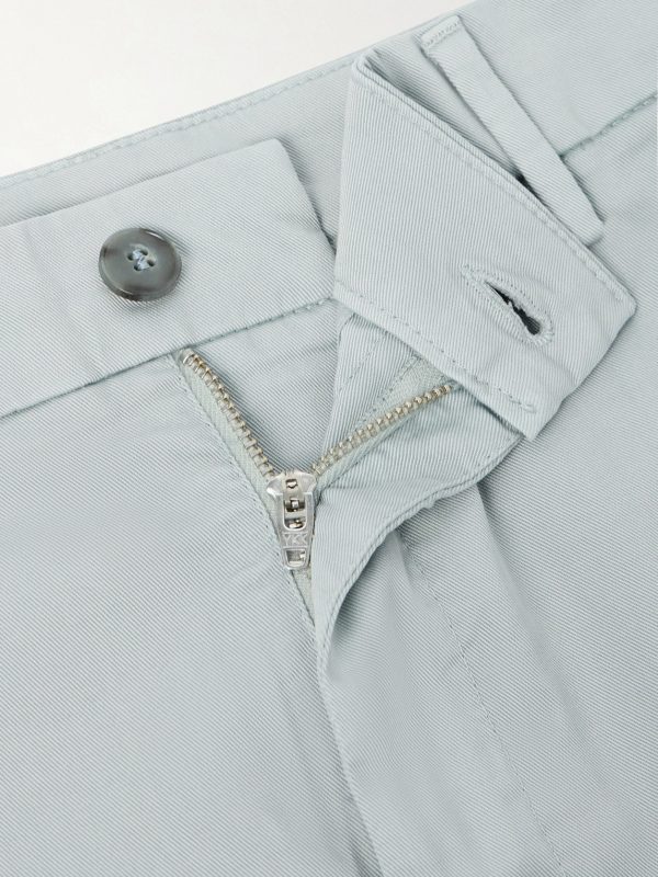Straight-Leg Stretch Cotton-Blend Gabardine Shorts - CU Straight-Leg Stretch Cotton-Blend Gabardine Shorts - CU