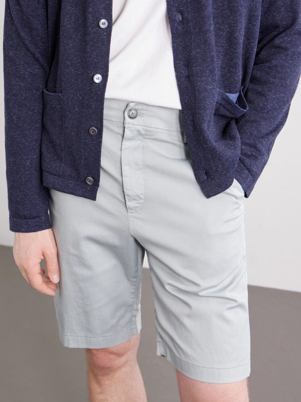 Straight-Leg Stretch Cotton-Blend Gabardine Shorts - E1 Straight-Leg Stretch Cotton-Blend Gabardine Shorts - E1
