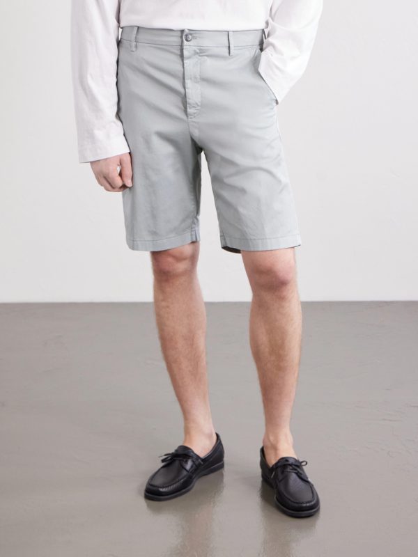 Straight-Leg Stretch Cotton-Blend Gabardine Shorts - FR Straight-Leg Stretch Cotton-Blend Gabardine Shorts - FR