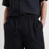 Straight-Leg Logo-Jacquard Silk Shorts - CU Straight-Leg Logo-Jacquard Silk Shorts - CU