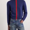 Slim-Fit Cropped Striped Wool Sweater - FR Slim-Fit Cropped Striped Wool Sweater - FR