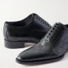 Laser-Cut Leather Oxford Shoes - CU