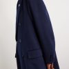 Oversized Double-Breasted Embellished Cashmere Coat - E1
